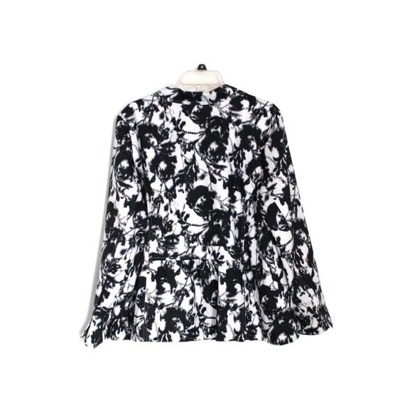 Laura Ashley Blazer Jacket Black and White Button Front  Size 2X - Picture 4 of 5